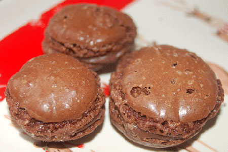 Macarons au Chocolat - Makronen-Rezept mit Vollmilch-Kuvertüre