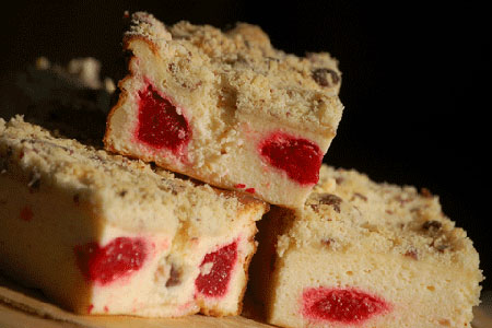 Erdbeer-Quark-Kuchen mit Streusel - Rezept für hohes Backblech oder Fettpfanne