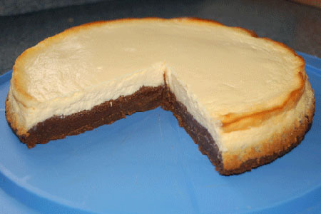 Englischer Käsekuchen, Brownie-Cheesecake, Rezept mit Zartbitterschokolade